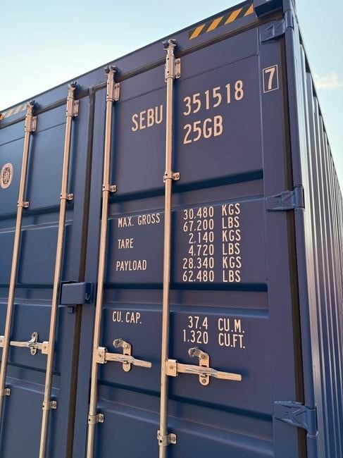 Nieuwe 20ft High Cube ИBLAUW RAL5010, Ophalen, Active Container Services, Info@activecontainers.nl, Rederijweg 18, 4906 CS Oosterhout