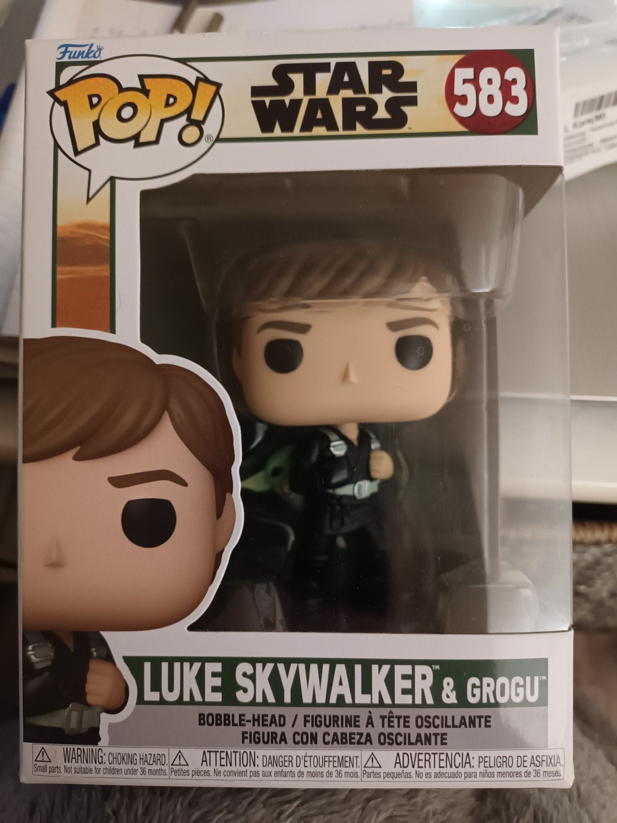 Funko Pop! Star Wars Luke Skywalker & Grogu #583, Verzamelen, Poppetjes en Figuurtjes, Ophalen of Verzenden, Zo goed als nieuw