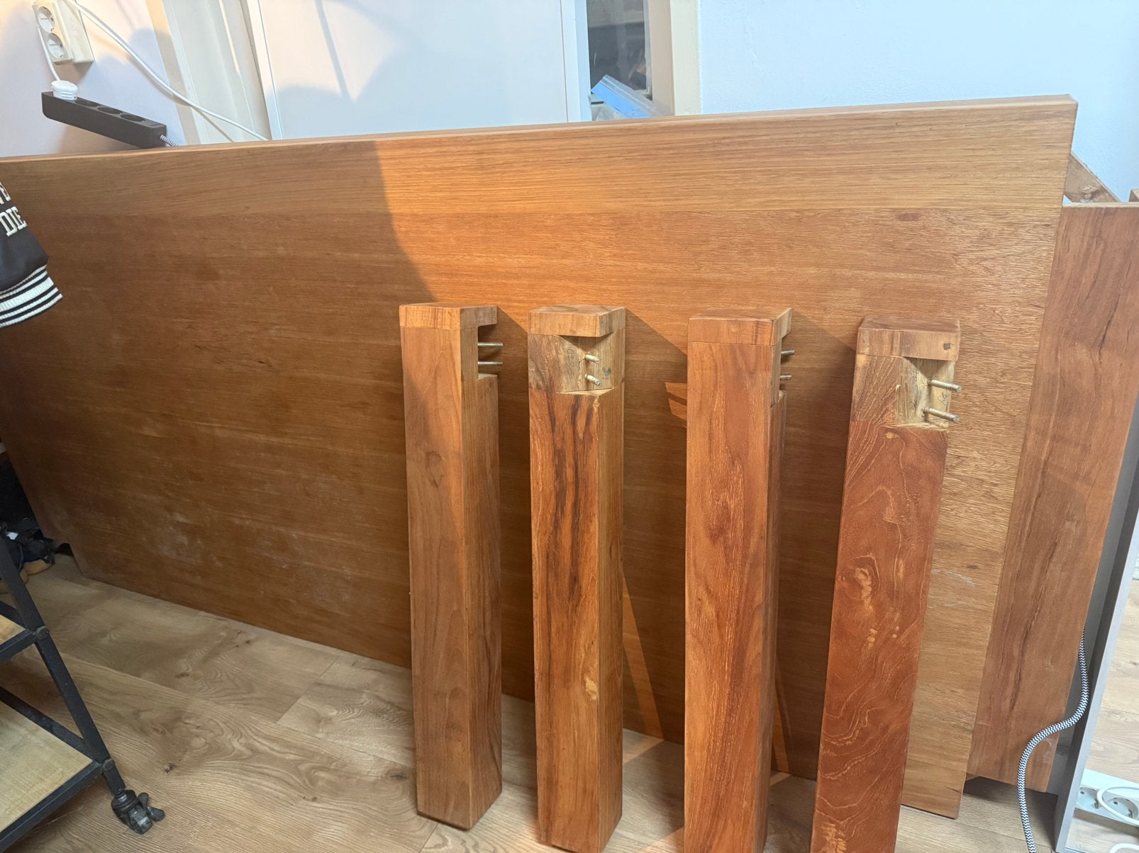 Mooie houten eettafel Loods 5, 200 cm of meer, Zo goed als nieuw, Rechthoekig, 50 tot 100 cm