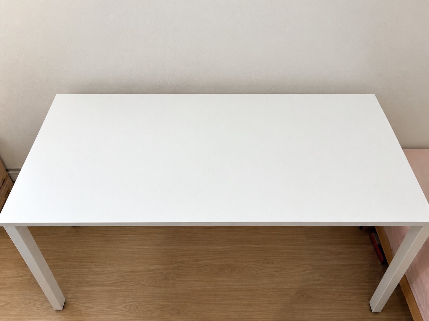 IKEA Witte Tafel - Zo goed als nieuw (125x74x75cm), Ophalen, Demontabel, Spaanplaat of MDF, Zo goed als nieuw
