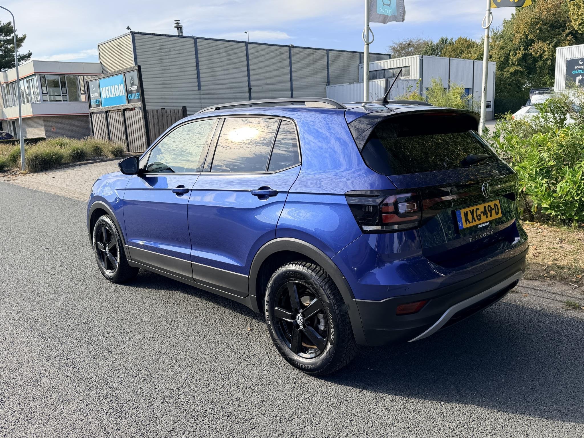 Volkswagen T-Cross 1.0 TSI Style 110PK DSG•Camera•ACC, Auto's, Gebruikt, Euro 6, Blauw, Bedrijf