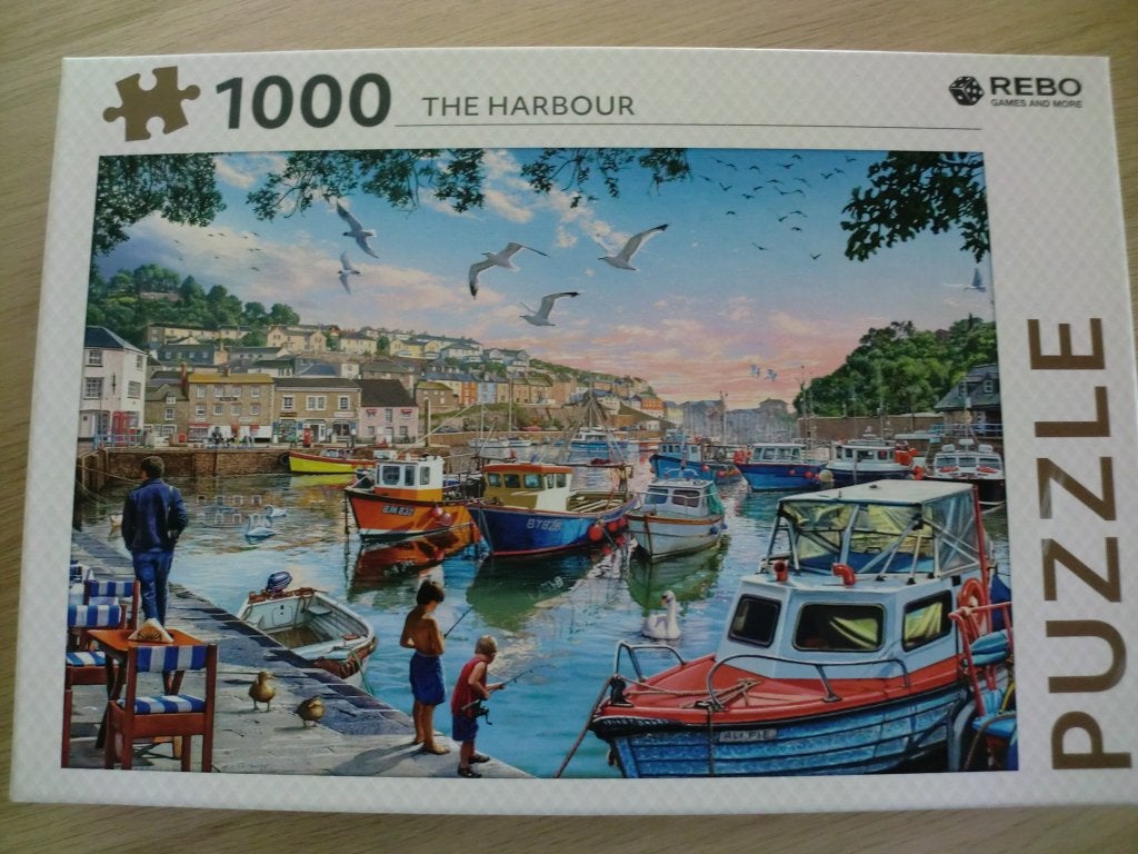 REBO legpuzzel, 1000 stukjes, The Harbour, Ophalen of Verzenden, 500 t/m 1500 stukjes, Zo goed als nieuw, Legpuzzel