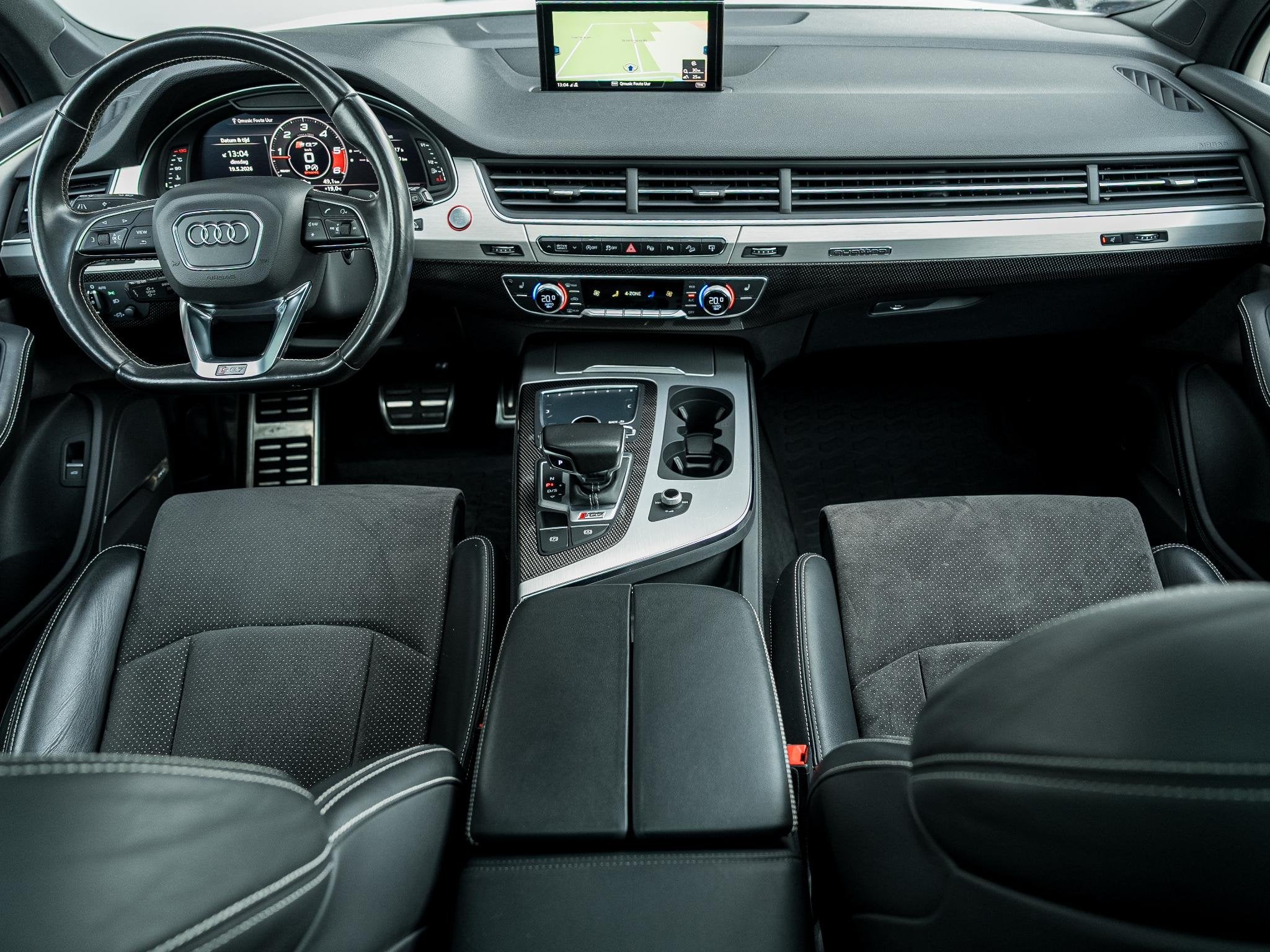 Audi Q7 4.0 TDI SQ7 quattro Pro Line + 7p | Trekhaak | Bose, Auto's, 12 maanden, 435 pk, Gebruikt, 7 stoelen