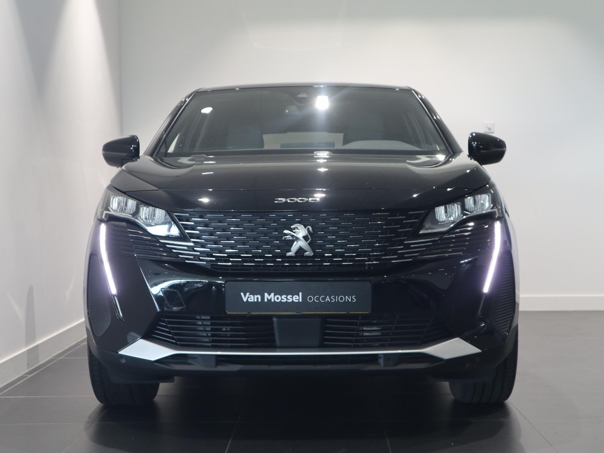 Peugeot 3008 1.6 HYbrid 180 Allure Pack Business STOELVERWAR, Auto's, 12 maanden, Euro 6, Leder en Stof, Zwart