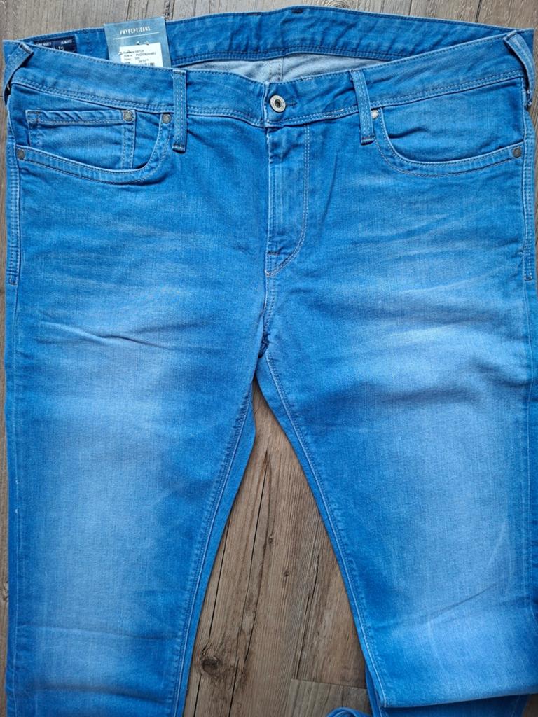 PEPE JEANS Hatch slimfit jeans W38 L32, W36 - W38 (confectie 52/54), Blauw, Nieuw, Ophalen of Verzenden