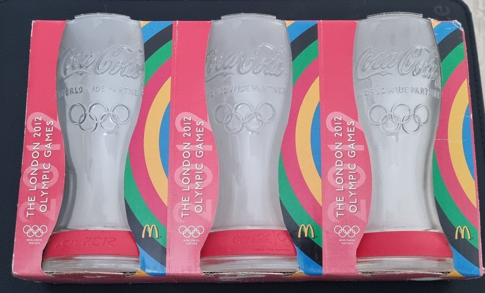 Coca-Cola Olympische Spelen 2012 Londen Glazen Set, Ophalen of Verzenden, Nieuw