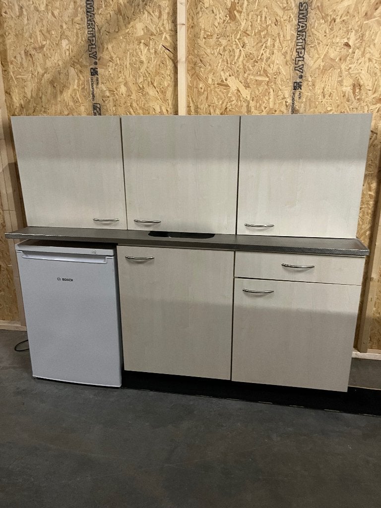 Keukenblok 180cm keuken, Ophalen, Gebruikt, Overige kleuren, Enkelwandige keuken