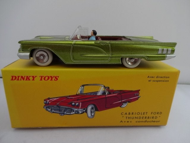 Ford Thunderbird groen/bruin nr: 555 van Dinky Toys 1:43, Ophalen of Verzenden, Nieuw, Auto, Dinky Toys
