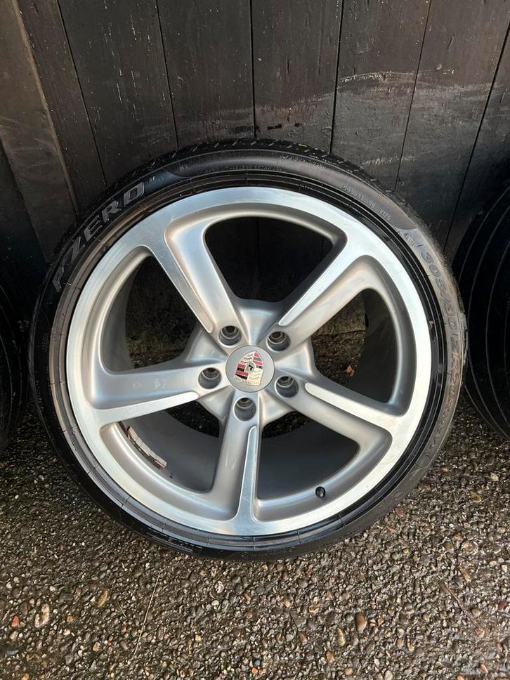 Originele Porsche 911 991 Carrera velgen 20? techno 5x130, Gebruikt, Banden en Velgen, Niet ingevuld, 305 mm