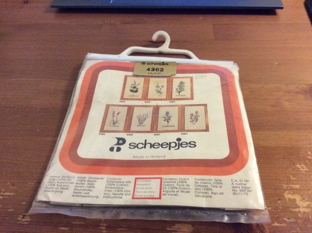 Borduurpakket Rozemarijn scheepjes 4362, Hobby en Vrije tijd, Ophalen of Verzenden, Gebruikt, Handborduren, Borduurpakket
