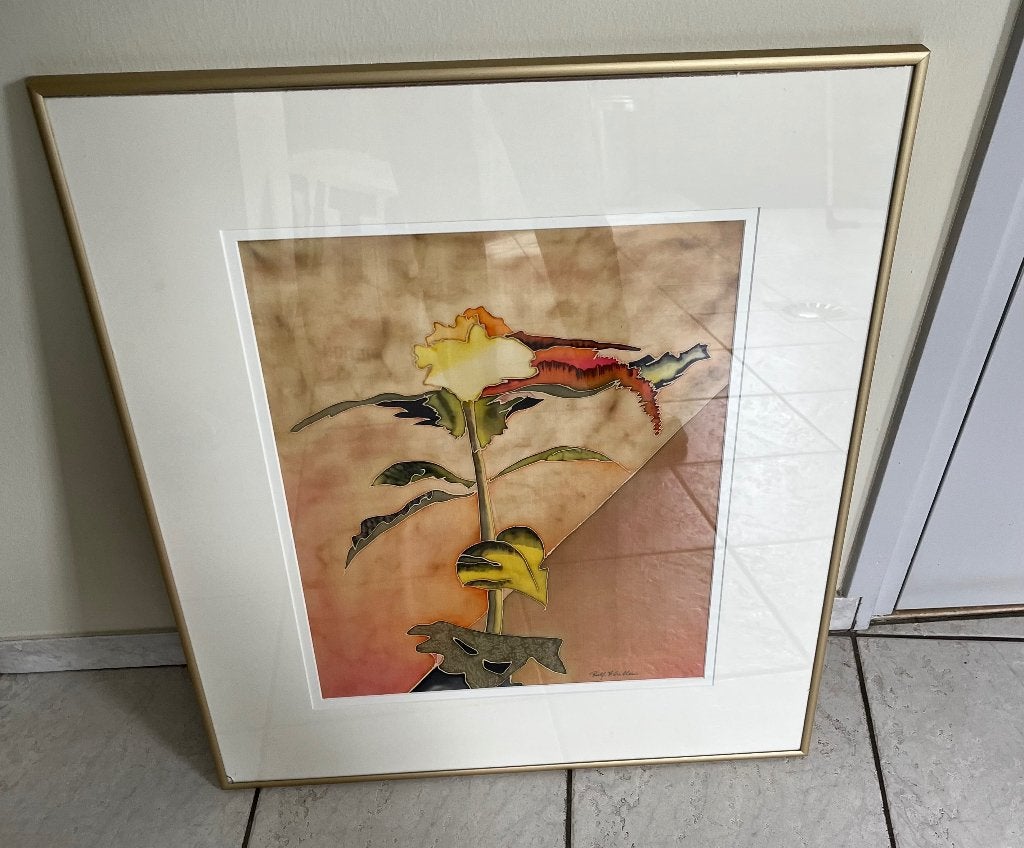 Ingelijste kunstprint 70x80 cm, Ophalen, Gebruikt, Print, 75 tot 100 cm