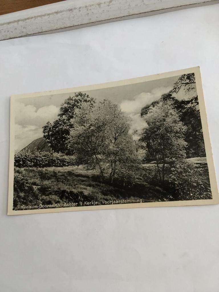 HEELSUM. - DOORWERTH. ACHTER HET KERKJE  VOORJAARSTEMMING, Ophalen of Verzenden, Voor 1920, Zuid-Holland
