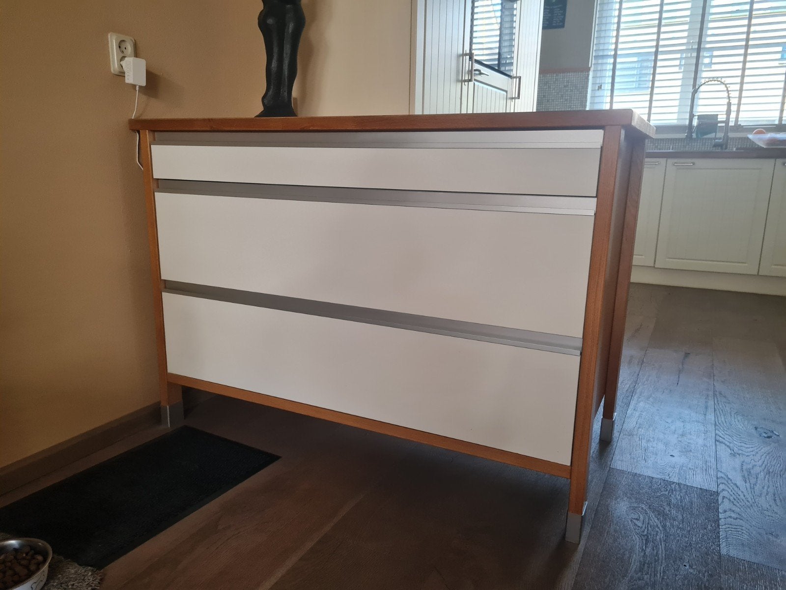 ladenkast ladenblok dressoir met 3 laden 132x67x91 cm., Ophalen, Gebruikt, 5 laden of meer, 50 tot 100 cm