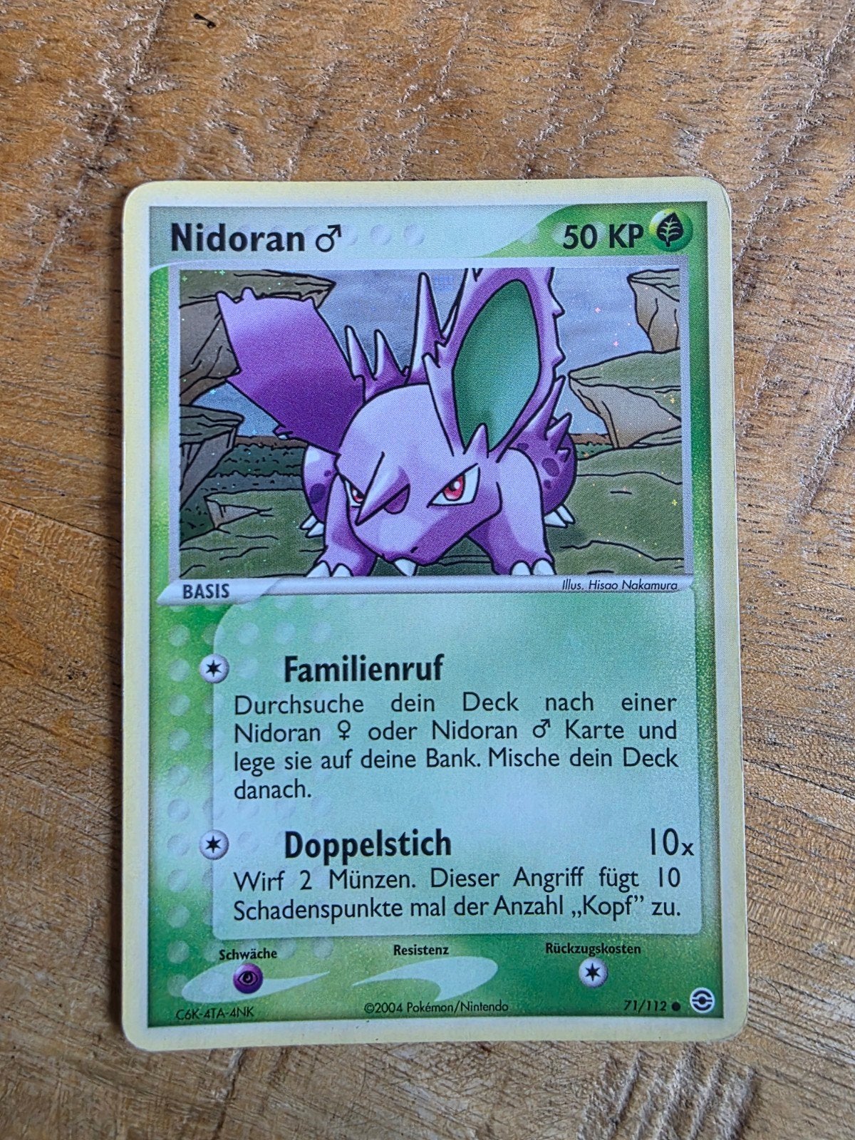 Nidoran (M) Reverse German Pokemon Fire Red & Leaf Green, Ophalen of Verzenden