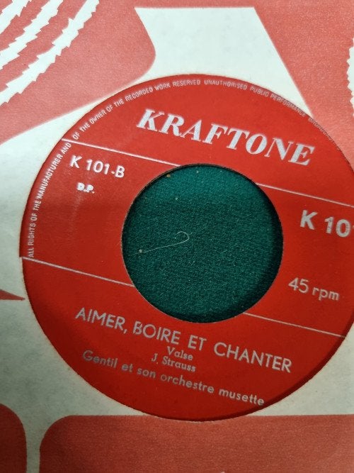 single gentil et son orchestre musette, Ophalen of Verzenden