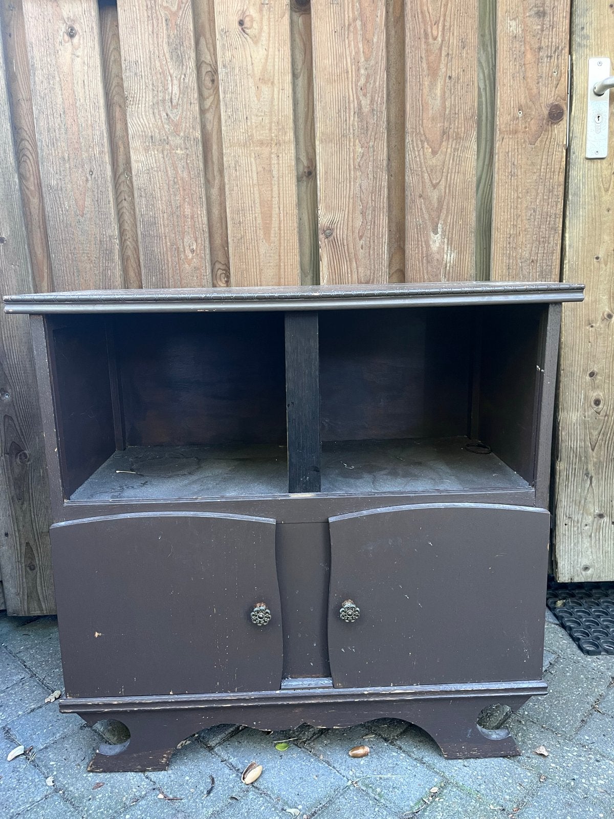 Gratis! Vintage bruine kast - Perfect voor opknapbeurt, Ophalen, Gebruikt