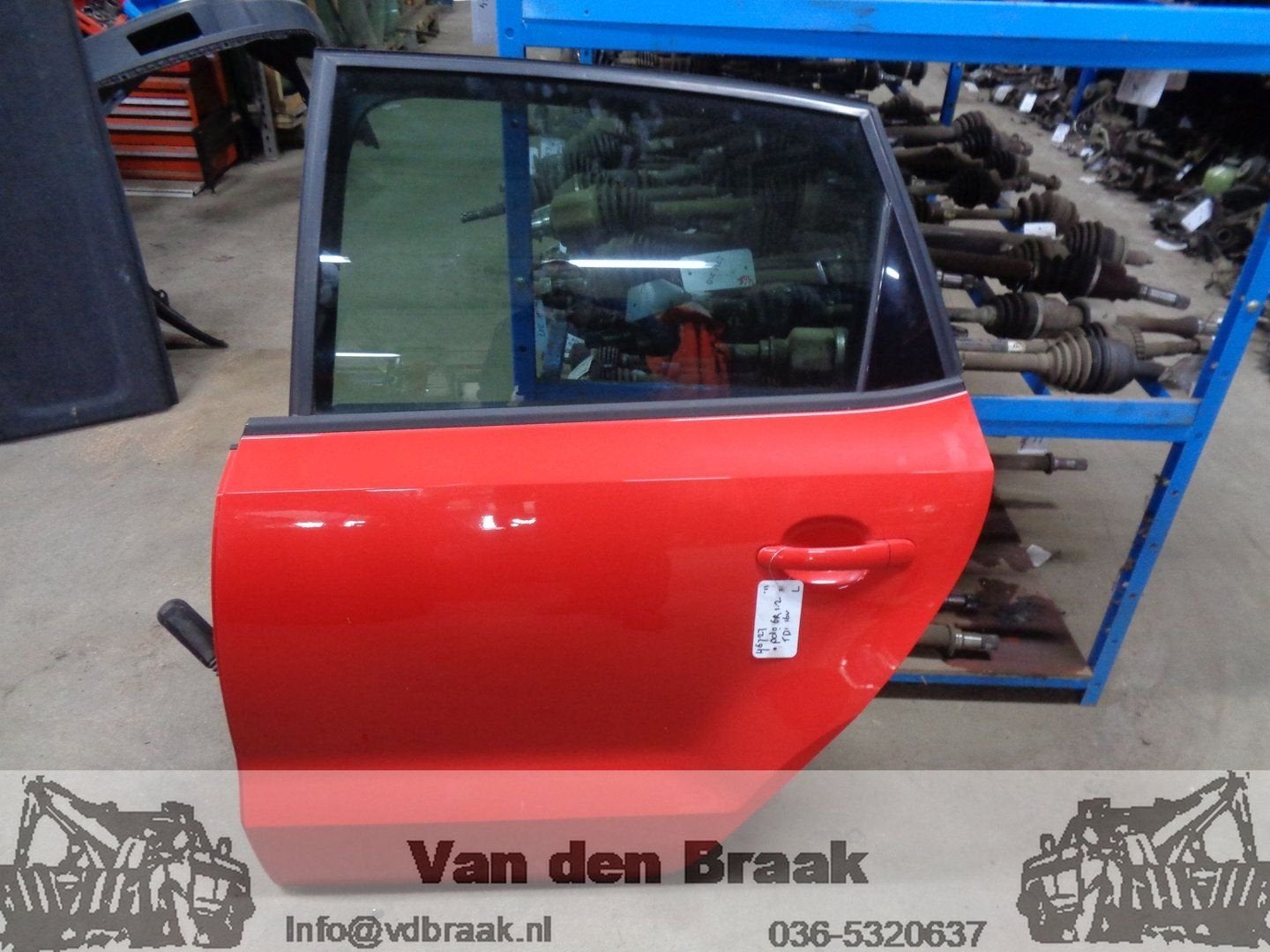 Volkswagen Polo 5 drs 2009-2014 Deur links achterzijde, Auto-onderdelen, Gebruikt, -, Herkomst onderdeel bekend, -