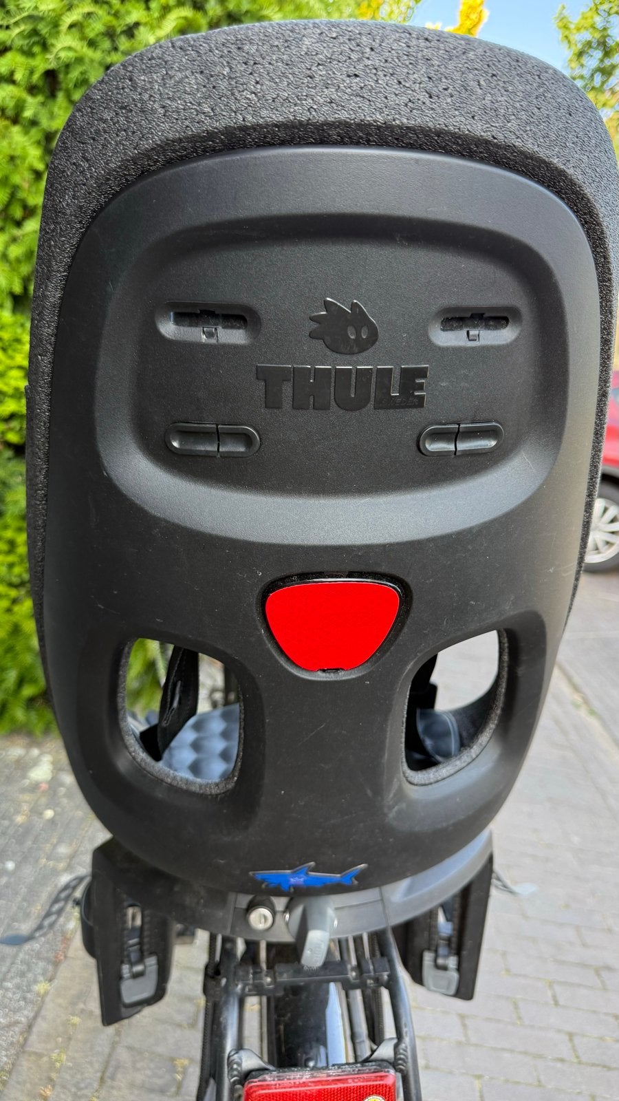 Thule Yepp Maxi Achterzitje - Zo goed als nieuw, Fietsen en Brommers, Ophalen, Achterzitje, Voetsteuntjes, 9 t/m 18 kg