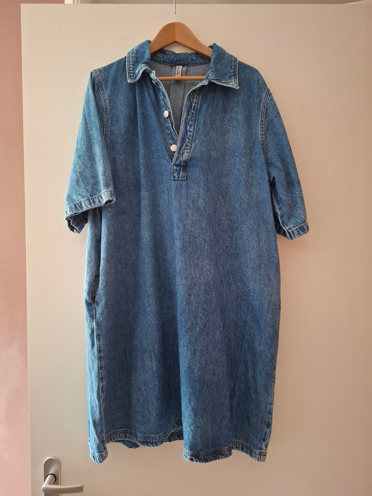 Spijkerjurk Only Carmakoma maat 46, Kleding | Dames, Blauw, Maat 46/48 (XL) of groter, Ophalen of Verzenden, Zo goed als nieuw