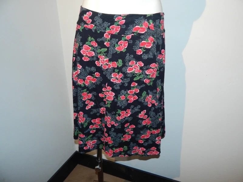 King Louie zwierig rokje bloemen roosjes print M, Maat 38/40 (M), Verzenden, Zwart, Zo goed als nieuw