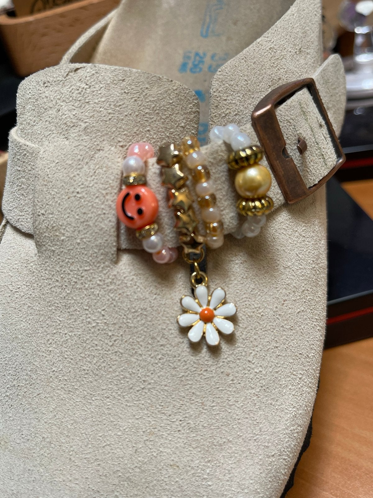 Handgemaakte sieradenset voor Birkenstock, Sieraden, Tassen en Uiterlijk, Met kristal, Overige materialen, Overige kleuren, Nieuw