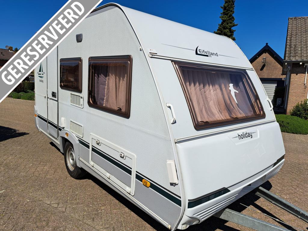 Eifelland Holiday 400 VERKOCHT VERKOCHT!, Caravans en Kamperen, Caravans, Bedrijf, Treinzit, Eifelland, Schokbreker