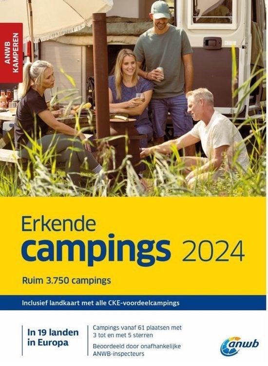 Erkende Campings 2024 - Anwb - Paperback, Boeken, ANWB, Europa, Nieuw, Ophalen of Verzenden