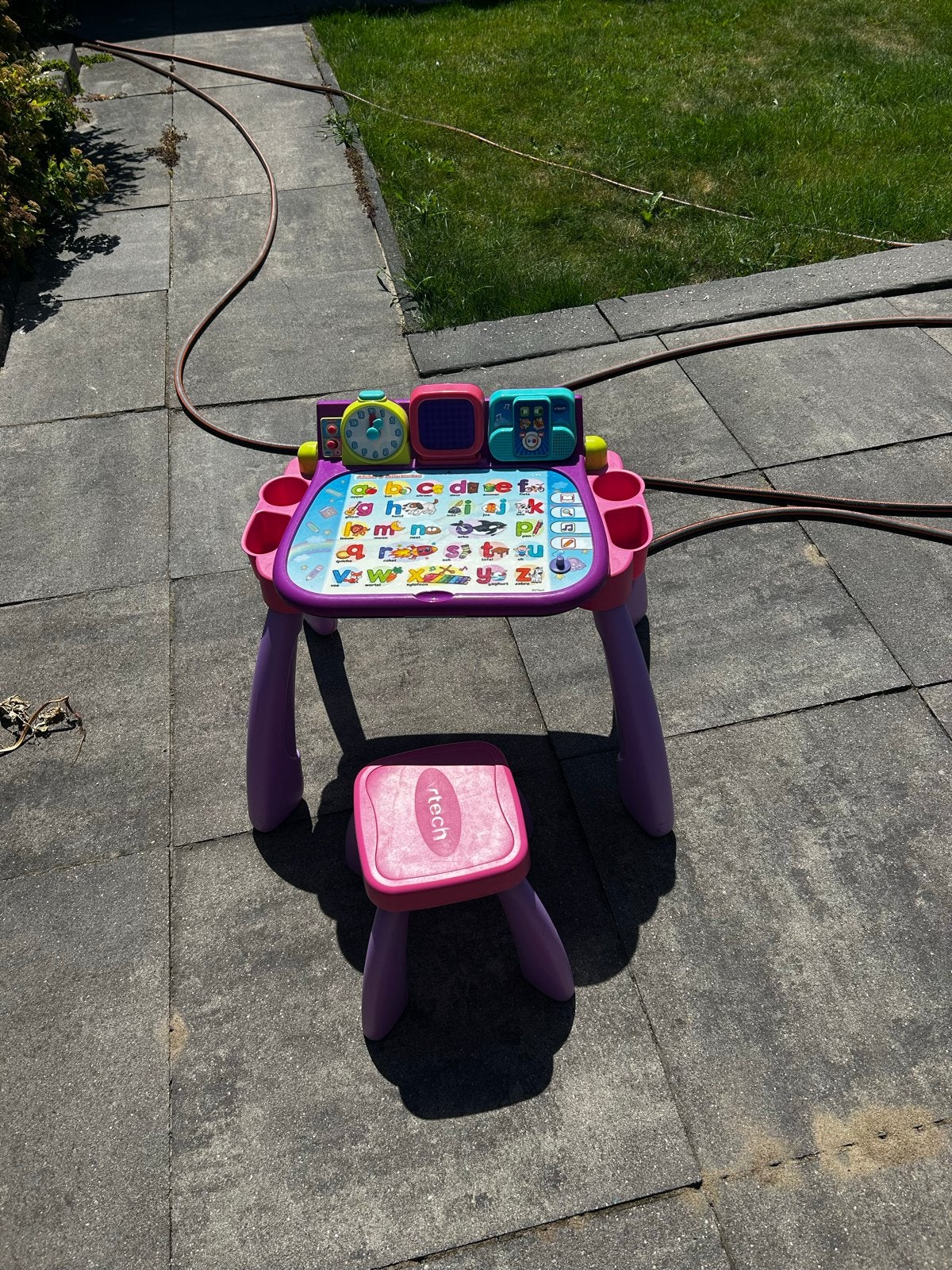 Vtech Activiteiten Computer met Krukje, Ophalen, Gebruikt, Taal en Lezen, Met geluid