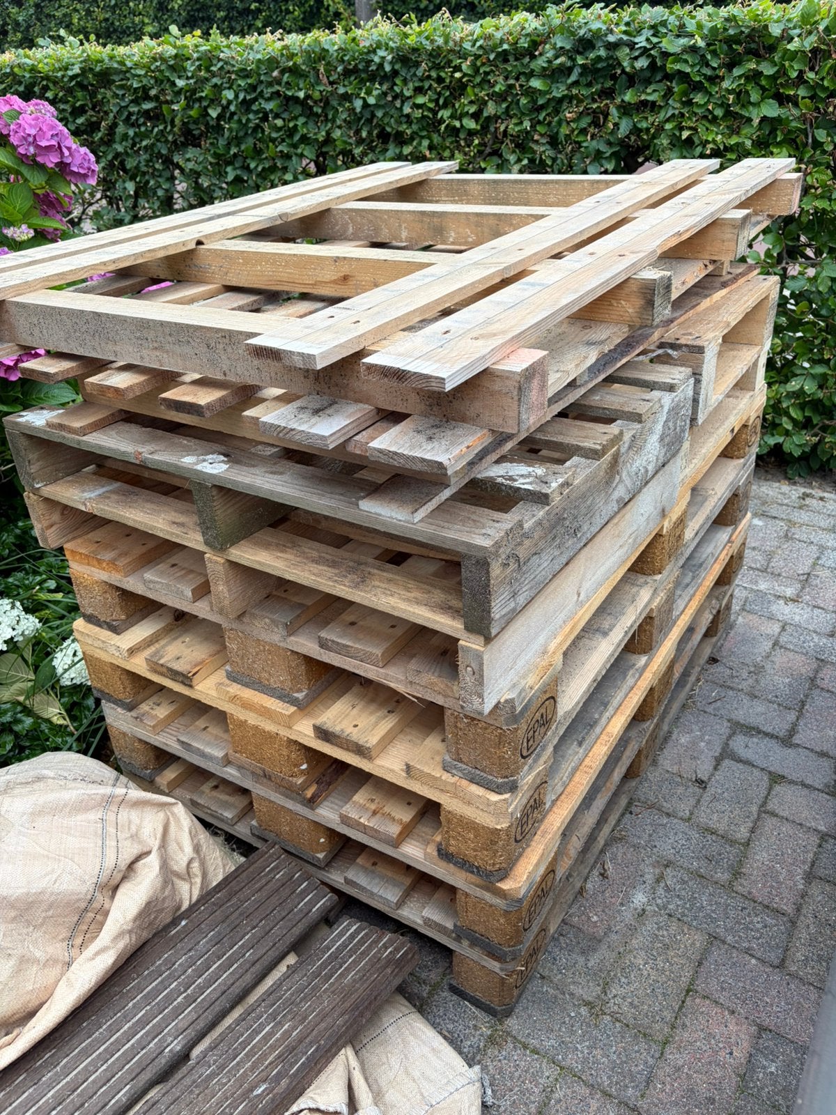 Gebruikte Pallets - Diverse Toepassingen, Doe-het-zelf en Verbouw, Ophalen, Gebruikt, 50 mm of meer, Pallet