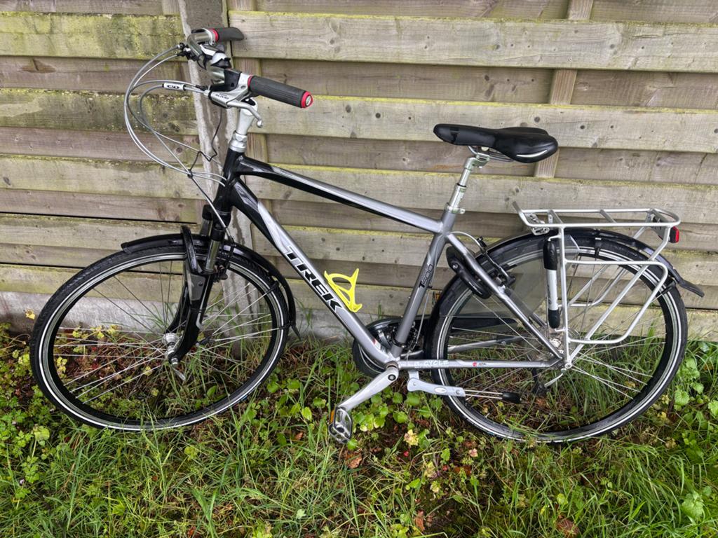 Trek Herenfiets t500, Fietsen en Brommers, Fietsen | Heren | Sportfietsen en Toerfietsen, 28 inch, Gebruikt, Vering, Velgrem