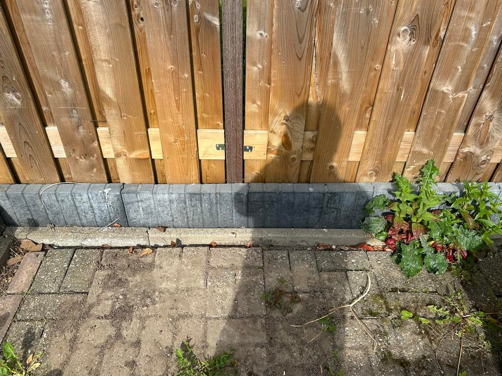 EXCLUTON mini quadrobandpallisade zwart 50x40x6 cm, Tuin en Terras, Ophalen, Zo goed als nieuw, Beton, Overige typen