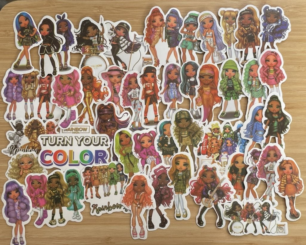 Rainbow high poppen stickers, Verzenden, Nieuw, Meerdere stickers