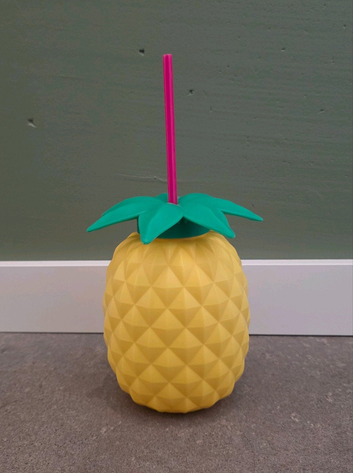 Ananas drinkbeker drink water fles beker NIEUW, Ophalen of Verzenden
