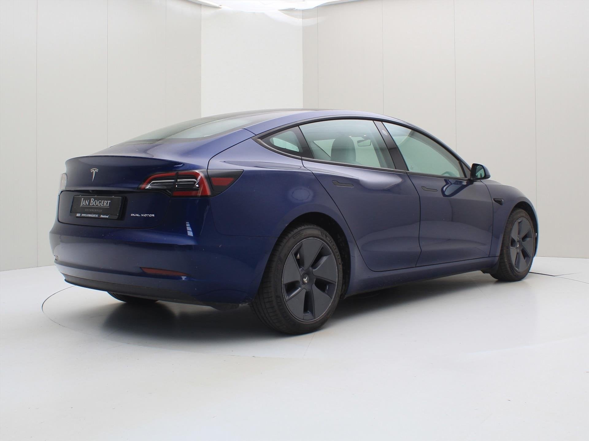 Tesla Model 3 Long-Range AWD 351pk 75 kWh 93.1% SoH UPGRADE, Auto's, Automaat, Gebruikt, Blauw, 351 pk