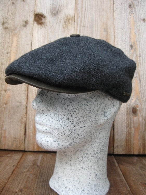 Hatland Headwear heren antraciet winterpet "Tribett", maat S, Haven 49 2871 CL, Nieuw, Pet, Hatland