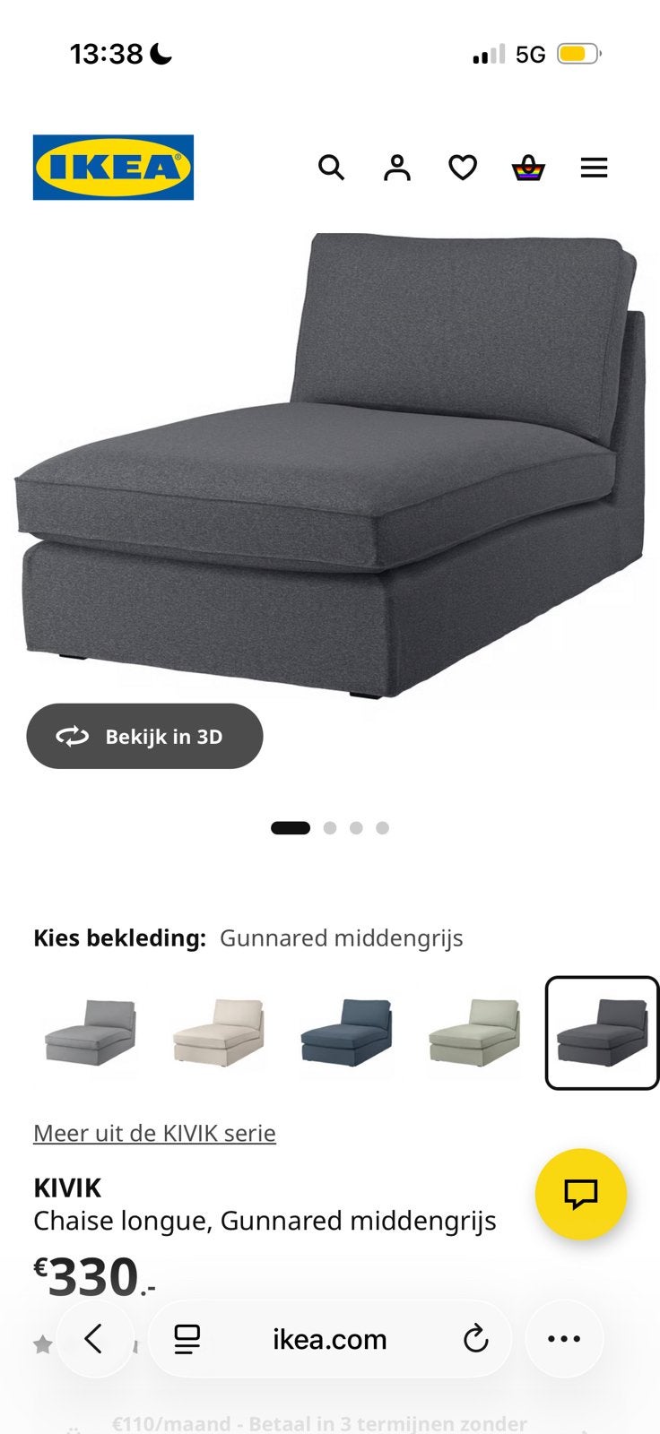 Heerlijk relax bankje, Huis en Inrichting, Slaapkamer | Slaapbanken, Ophalen, Zo goed als nieuw, Eenpersoons, 140 cm