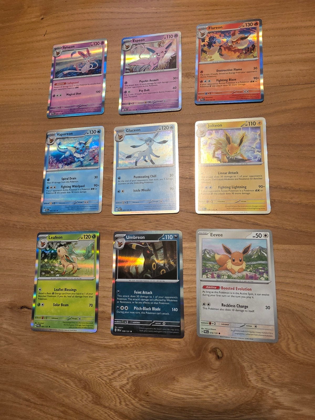 Eevolutions pokemon kaarten set, Ophalen of Verzenden