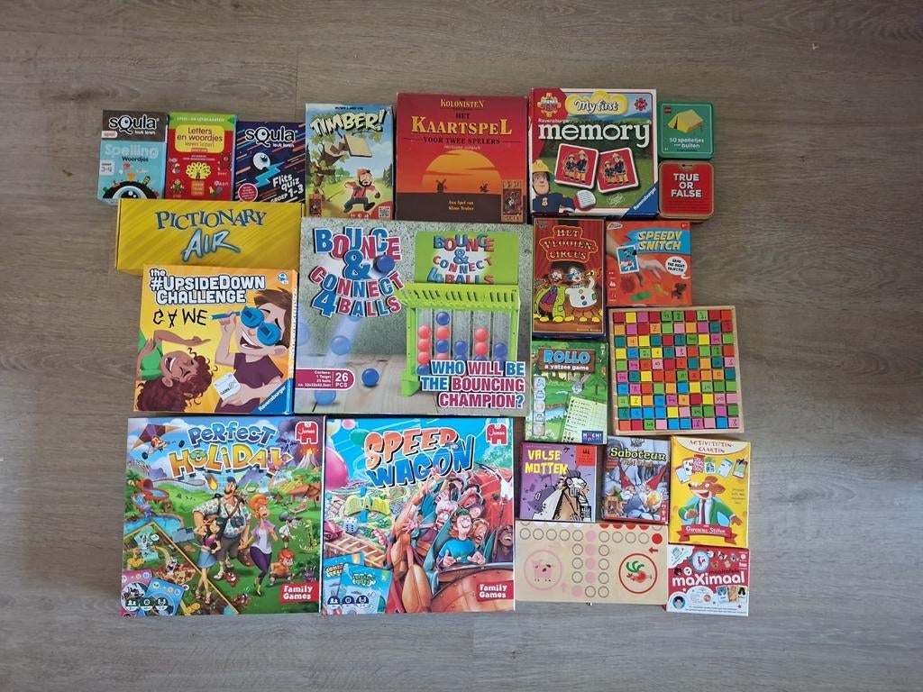 Grote collectie bordspellen en kaartspellen, Vijf spelers of meer, Ophalen of Verzenden, Gebruikt, Ravensburger, Jumbo, Identity Games