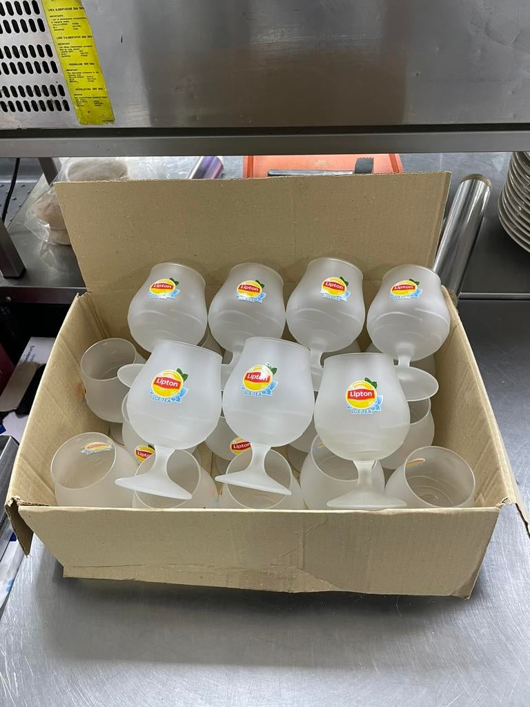 Lipton Ice Tea glazen - 21 stuks, Ophalen of Verzenden, Nieuw, Frisdrankglas