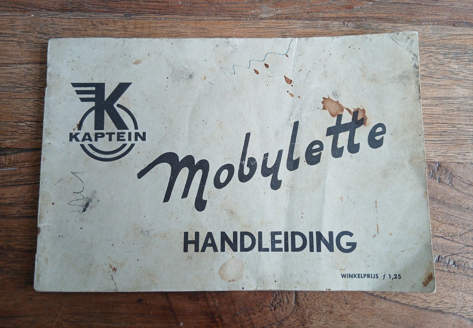 Mobylette Handleiding - Origineel Kaptein, Ophalen of Verzenden, Gebruikt