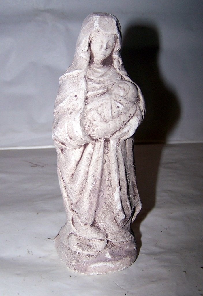 Antiek Maria met kind beeldje. Izgs., Antiek en Kunst, Ophalen of Verzenden
