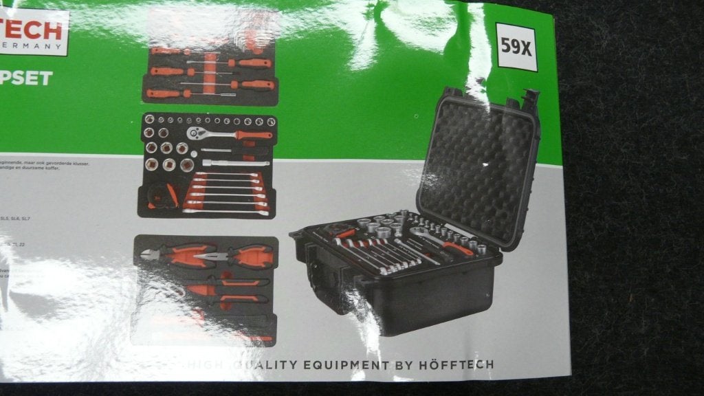 Hofftech Gereedschapset 59-delig luxe koffer, Ophalen, Nieuw