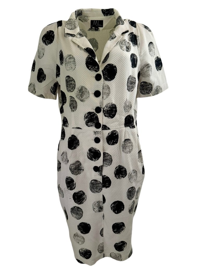 ML Collections jurk XL, Kleding | Dames, Jurken, Maat 46/48 (XL) of groter, Ophalen of Verzenden, Zo goed als nieuw, Onder de knie