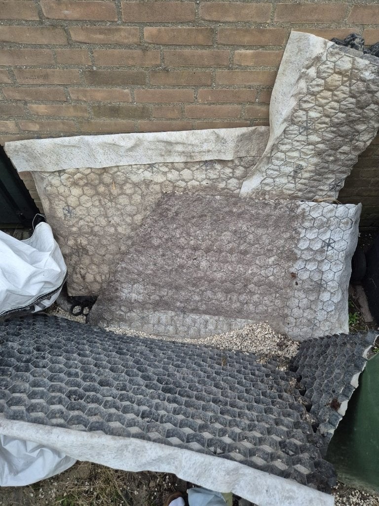 Gratis: grindmat / honingraatmatten, Tuin en Terras, Ophalen, Gebruikt