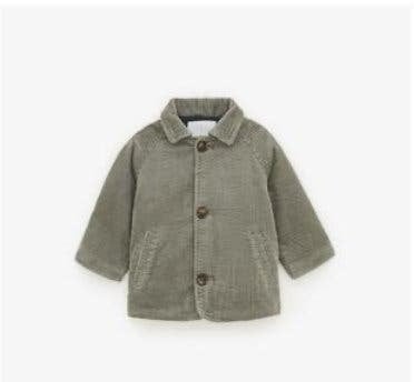 Baby Zara corduroy jacket winterjas jas vest groen top 86, Gebruikt, Jongetje of Meisje, Ophalen of Verzenden, Zara
