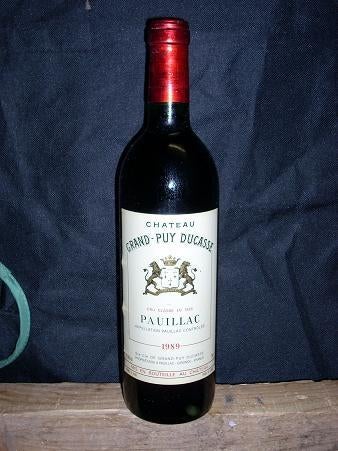 Chateau Grand-Puy Ducasse 1989, Verzamelen, Wijnen, Frankrijk, Ophalen of Verzenden, Rode wijn, Vol