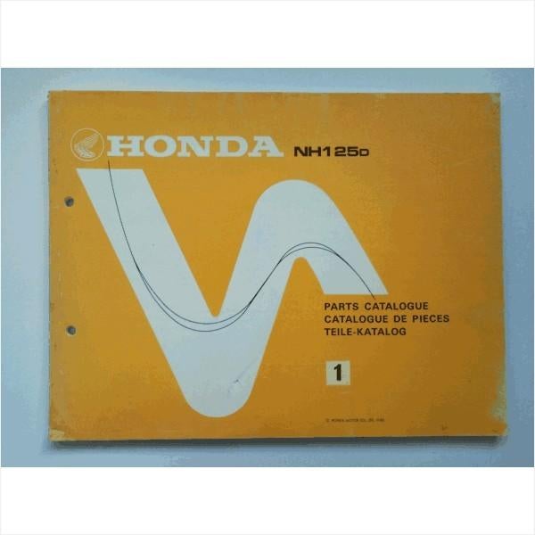 Honda NH125D Onderdelenboek 1983 #1 Engels Frans Duits, Ophalen of Verzenden, Gelezen, Honda