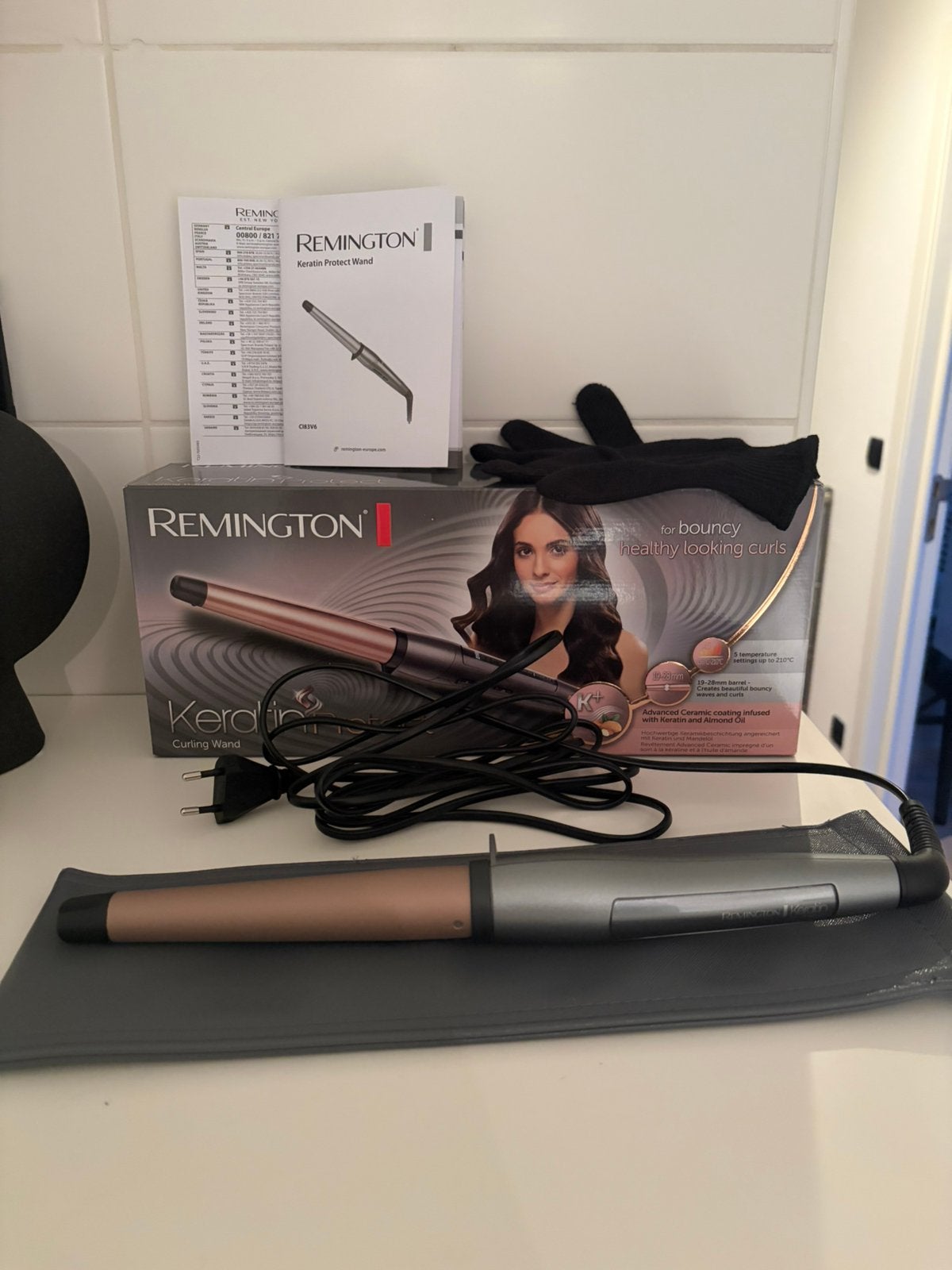 Remington Curling Wand - NIEUW, Ophalen of Verzenden, Zo goed als nieuw, Krultang of Stijltang