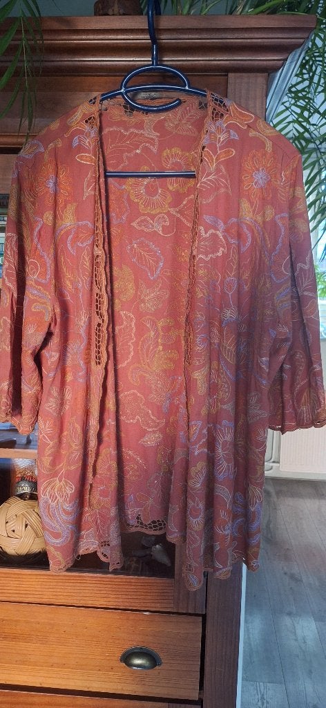 blouse, Ophalen of Verzenden, Gedragen, Maat 42/44 (L)
