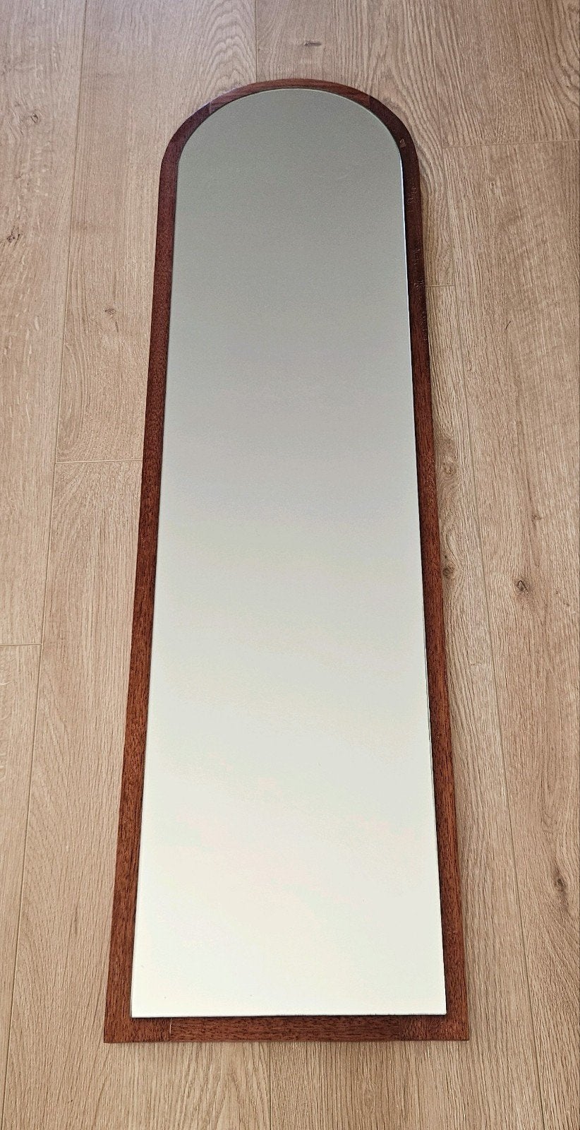 Lange spiegel met ronde bovenkant - 96x26,5 cm, Huis en Inrichting, Ophalen, Minder dan 50 cm, Gebruikt, Minder dan 100 cm